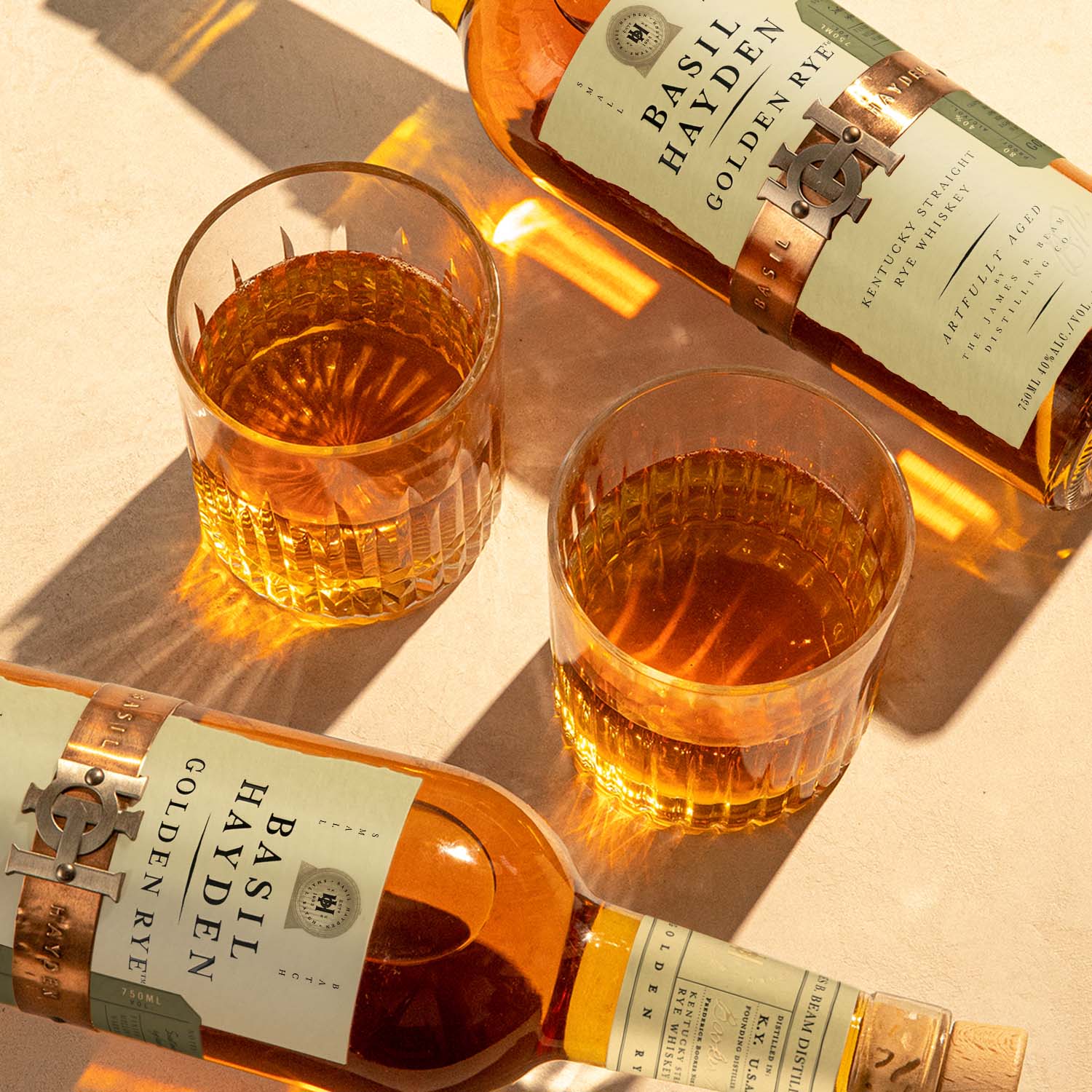 BH Golden Rye Two Bottles Laying