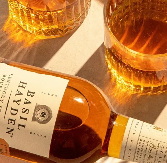 basil hayden bourbon whiskey glasses