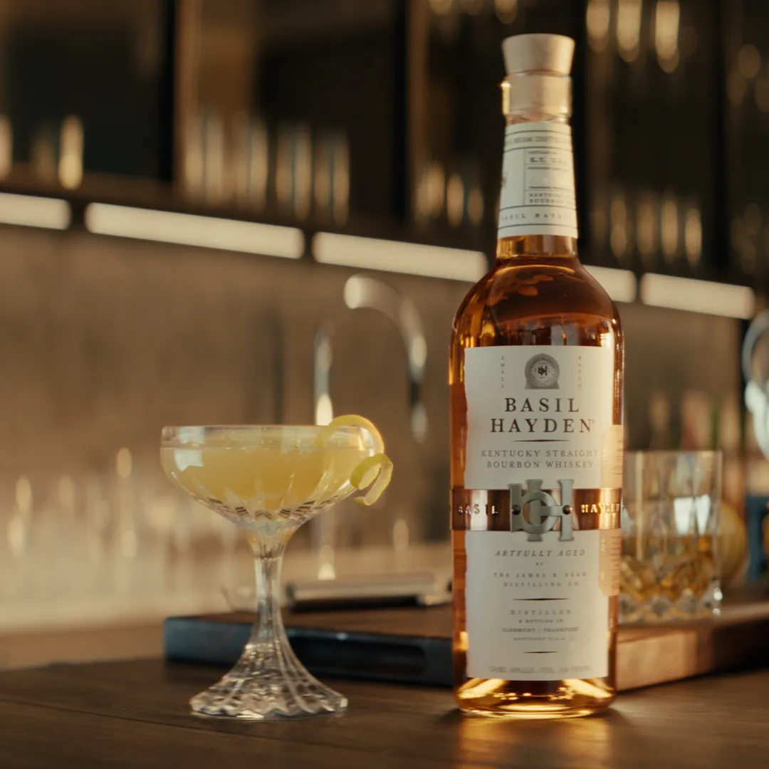 Basil Hayden 75 cocktail