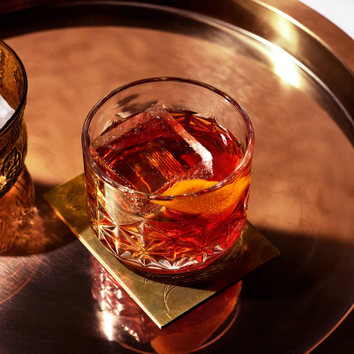 Basil Hayden bourbon Dark Rye Boulevardier cocktail