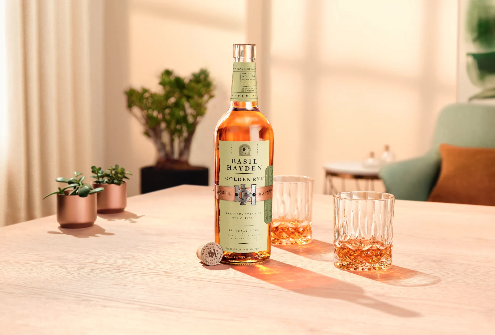 BH GoldenRye Cocktail Neat Pour